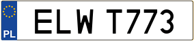 Trailer License Plate